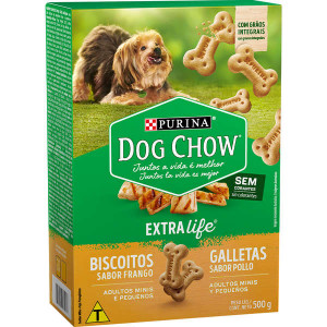 Biscoito Dog Chow Carinhos Integral Mini e Raças Pequenas - 500g/1kg
